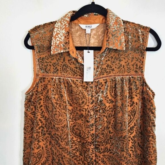 NWT BB Dakota  Telepatia Maxi Boho Bohemian Velvet Paisley Fall Dress Size Small - Picture 4 of 13